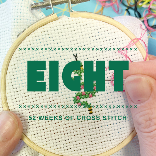 number eight of the mini stitch project