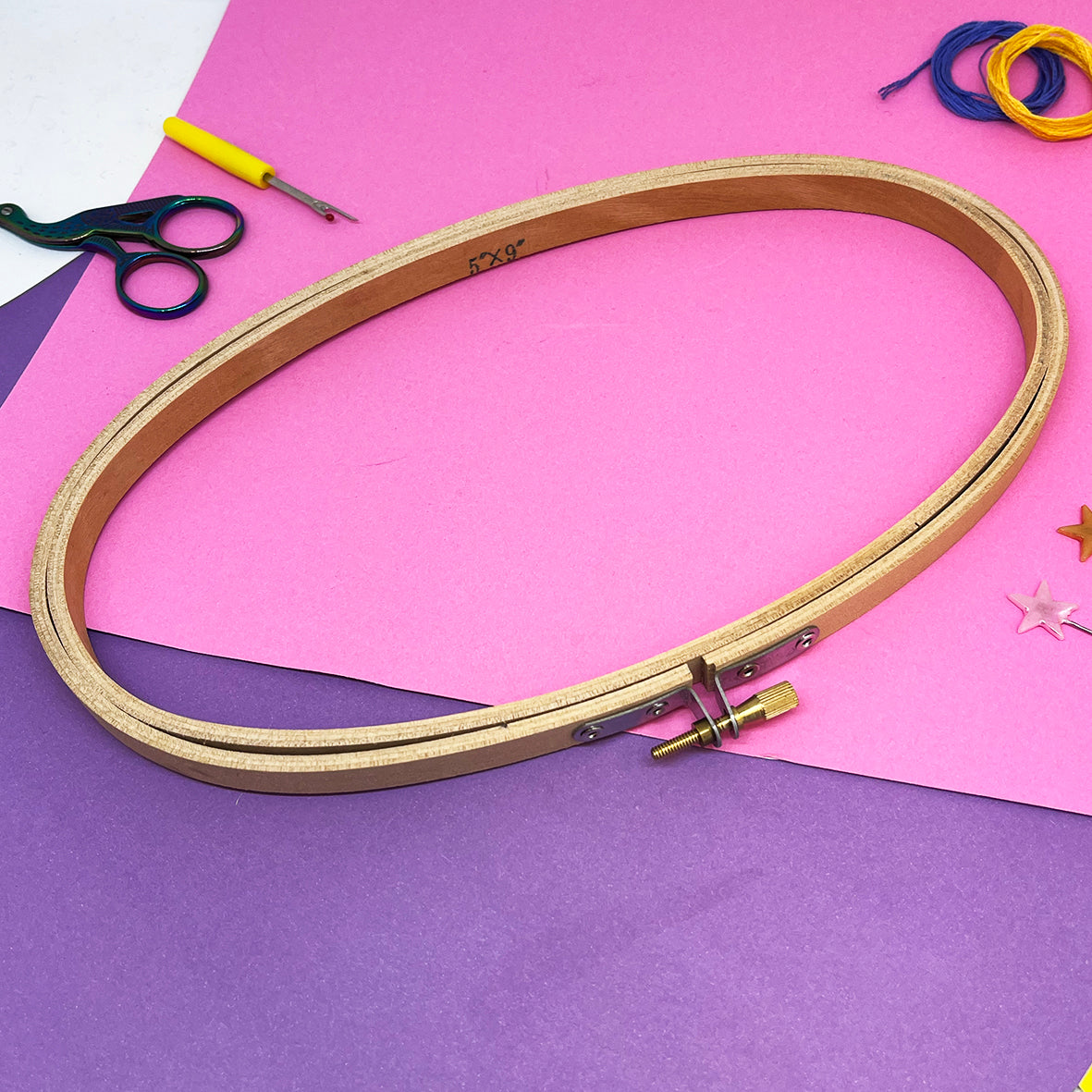 5 x 9" Oval Hoop