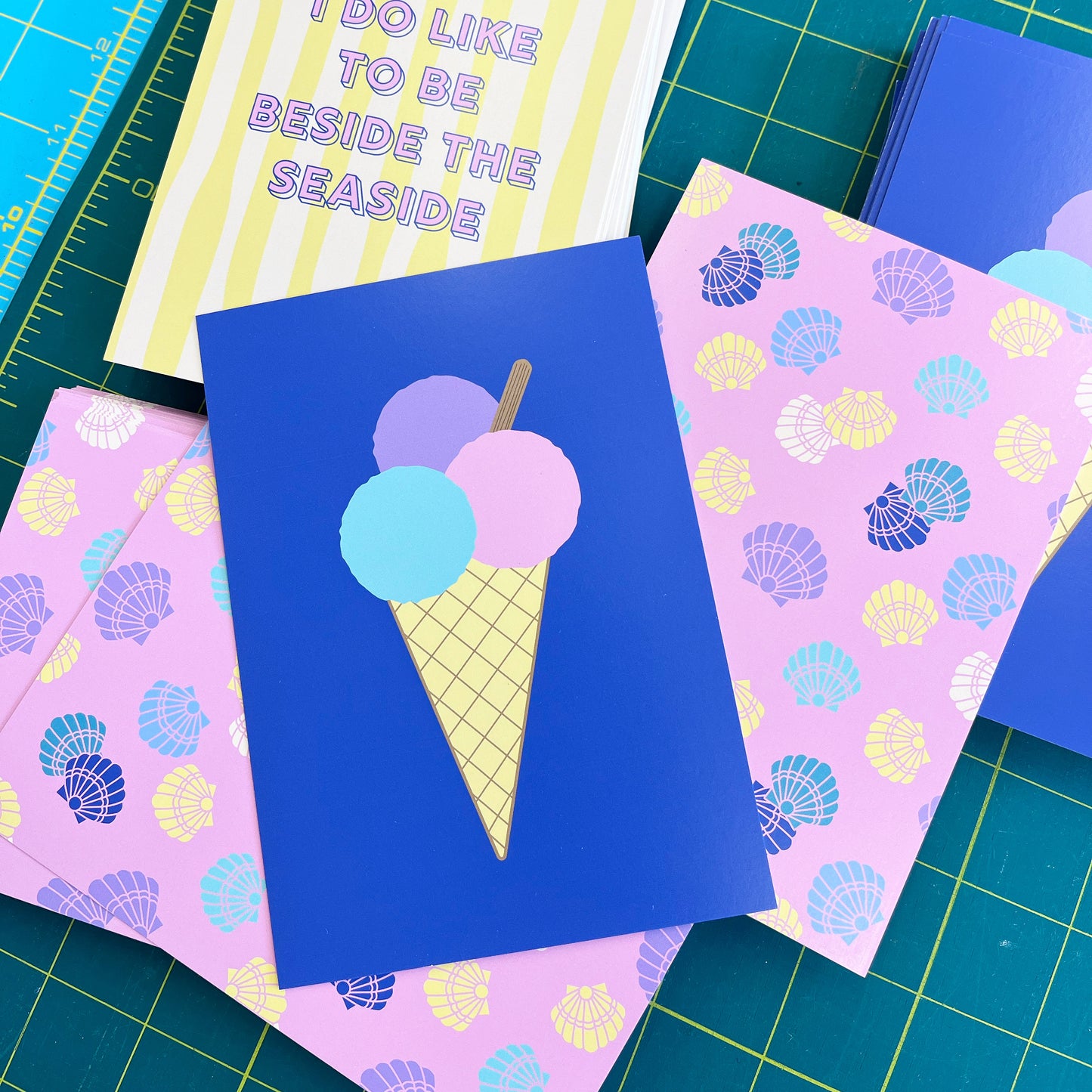 Seaside Postcard set