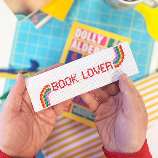Rainbow 'Book Lover'  Bookmark – PDF Pattern