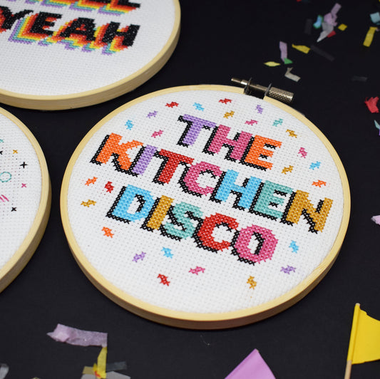 'The Kitchen Disco' Cross Stitch - PDF Pattern