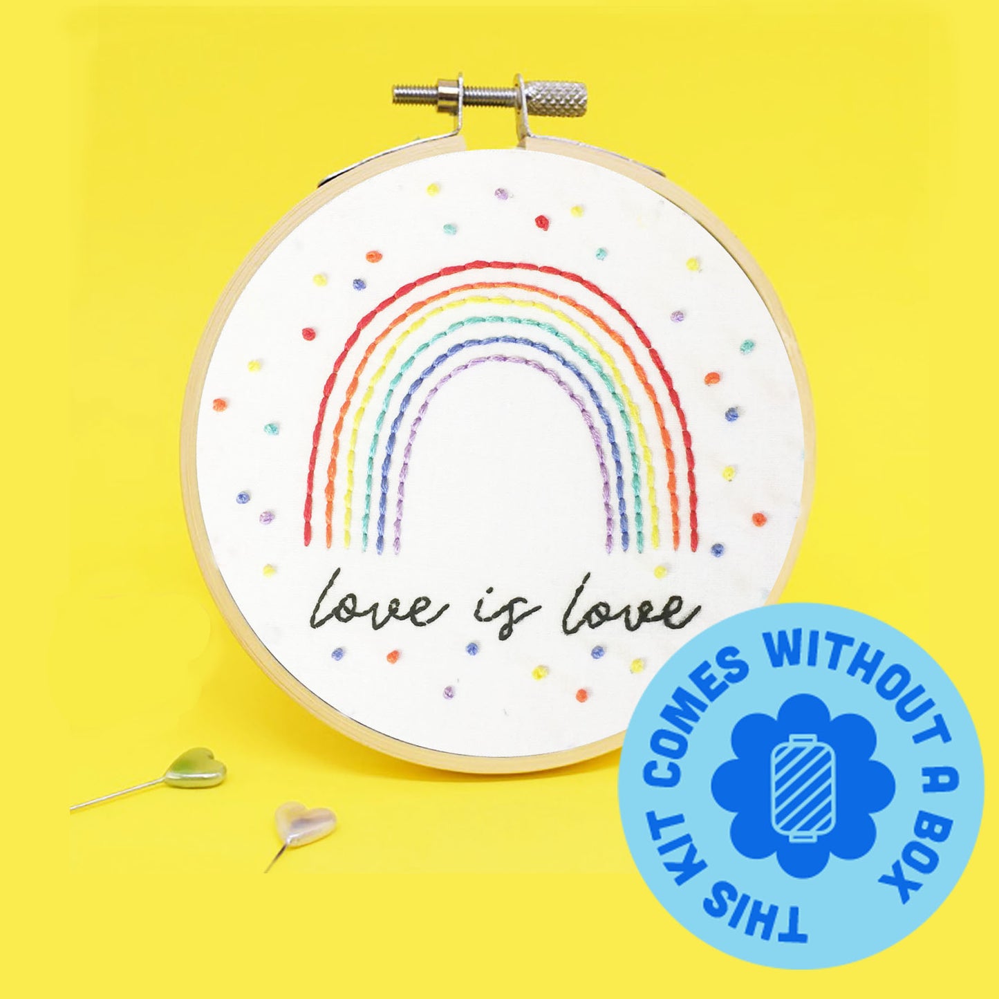 'Love is Love' Mini Embroidery Kit
