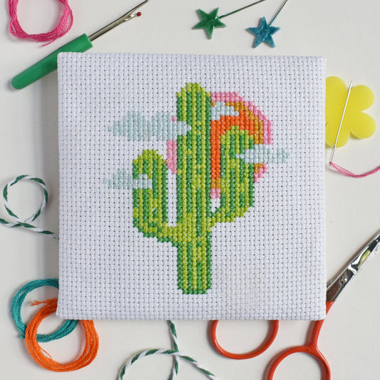 'Cactus' Mini Cross Stitch Kit