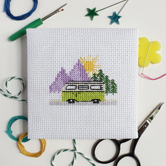 'Campervan' Mini Cross Stitch Kit