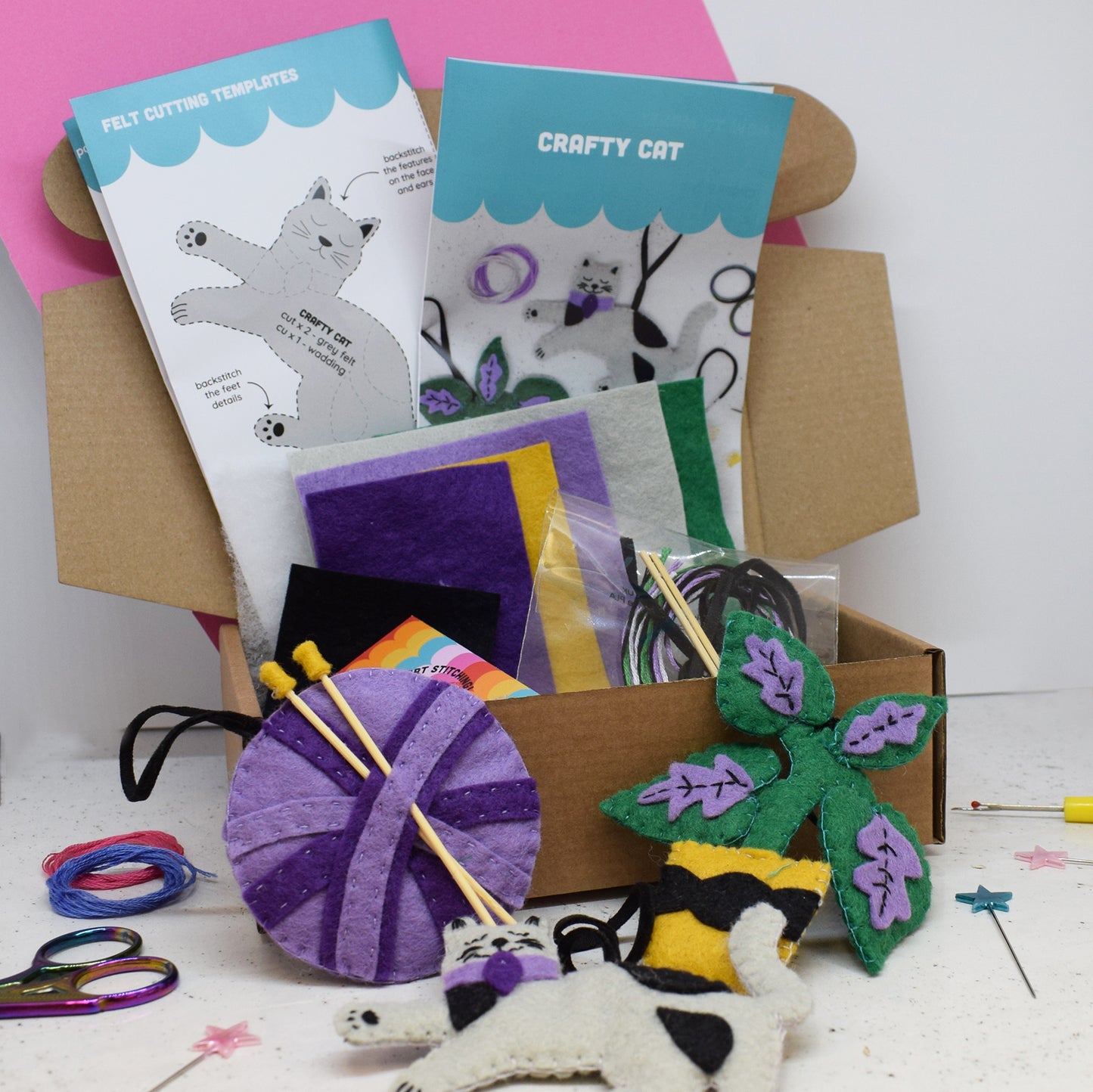 'Craft Cat' Felt Stitching Set