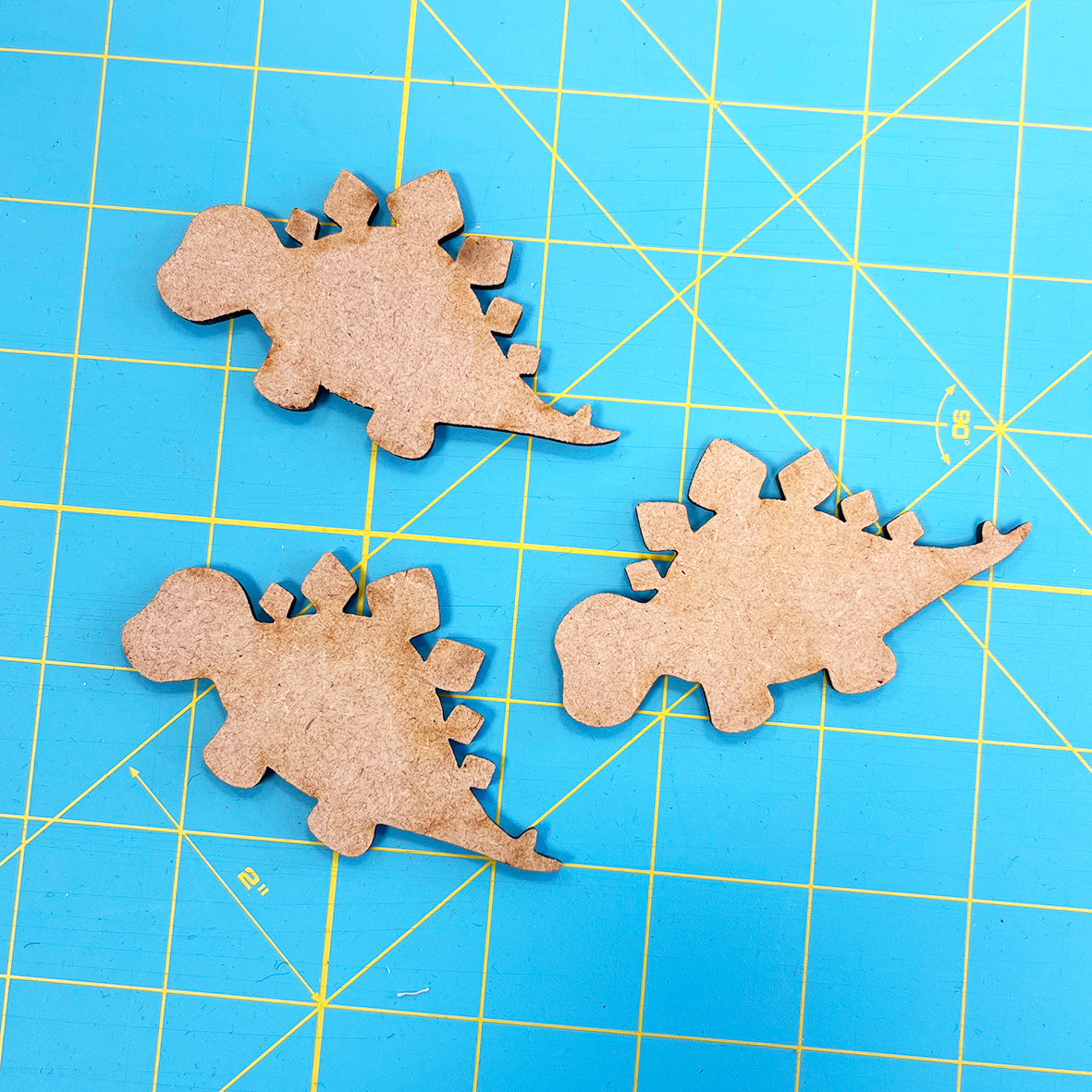3 x Wooden Dinosaurs