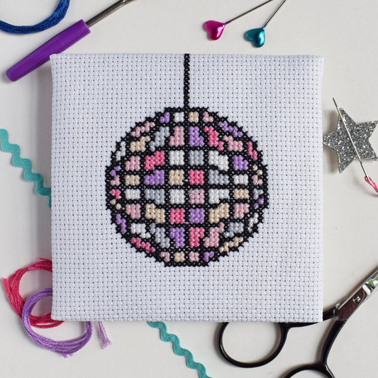 'Disco Ball' Mini Cross Stitch Kit