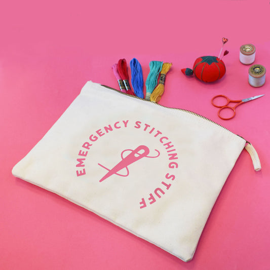 Emergency Stitching Stuff - Large Craft Project Bag