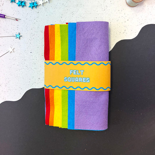 'Rainbow Brights' Felt Square Set