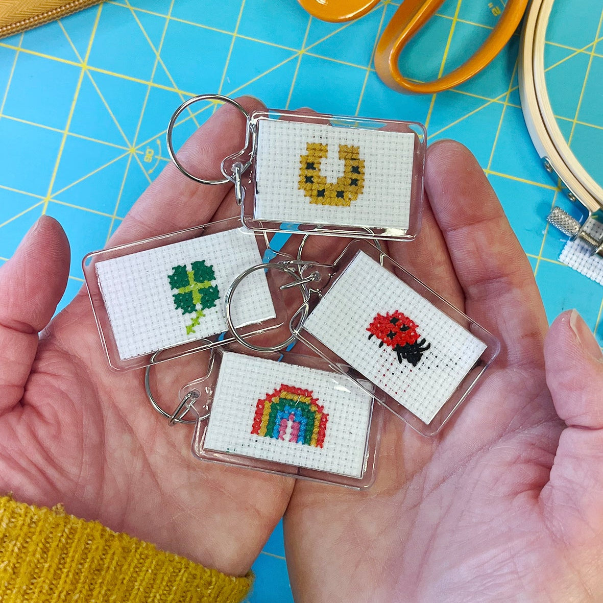 Keyring Blank for cross stitch