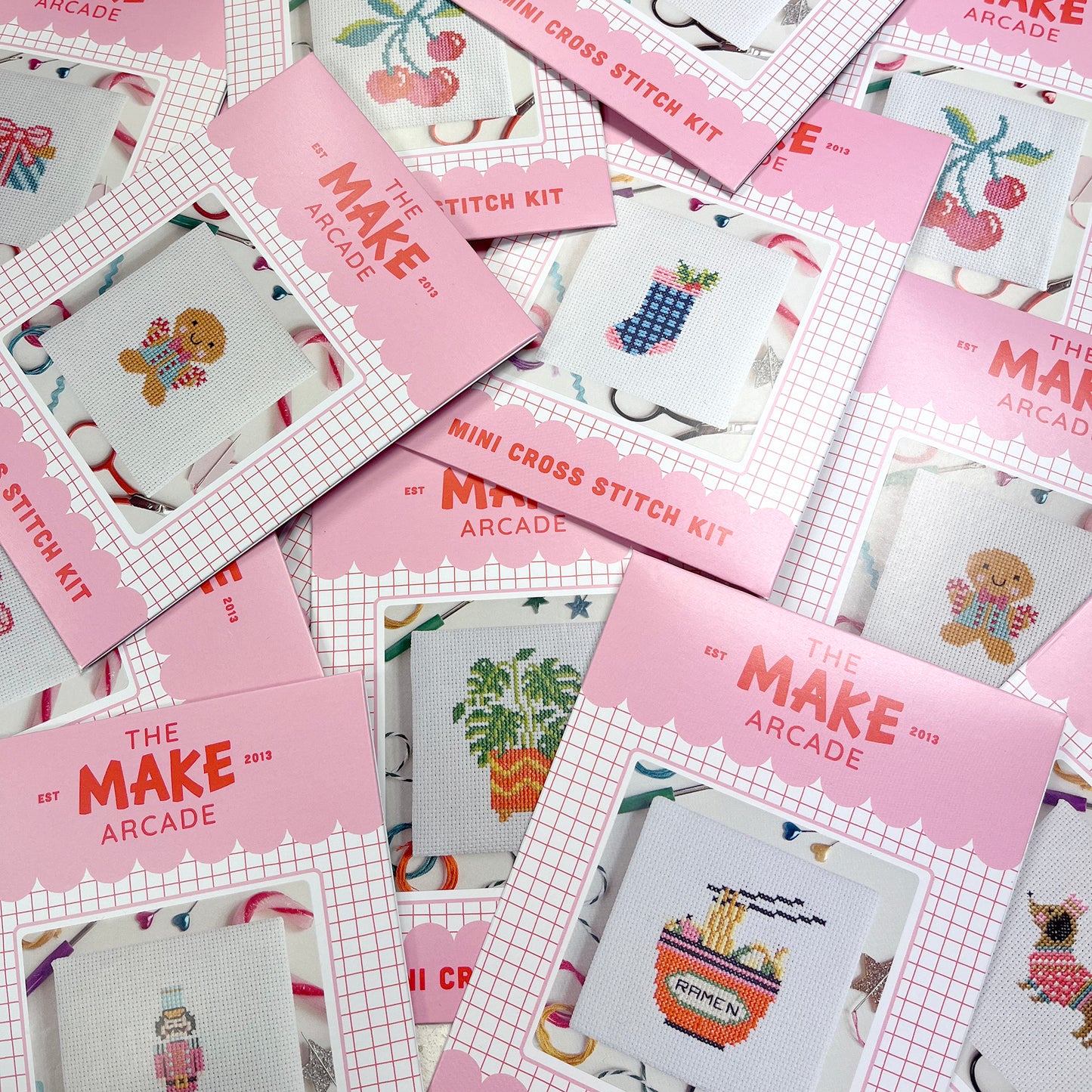 'Sardines' Mini Cross Stitch Kit