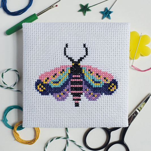 'Moth' Mini Cross Stitch Kit