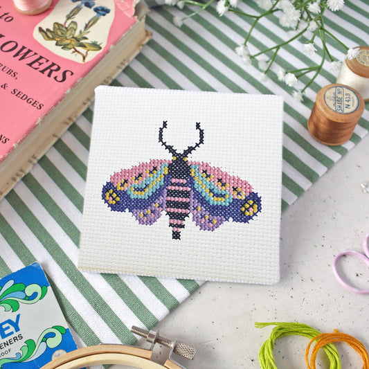 'Moth' Mini Cross Stitch Kit