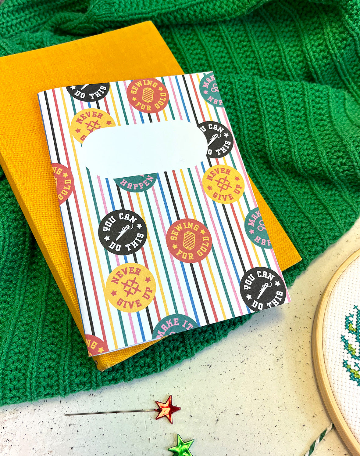 'Sewing for Gold' A6 Notebook