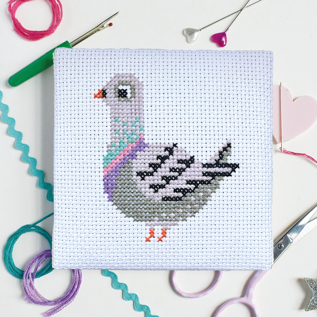 'Pigeon' Mini Cross Stitch Kit