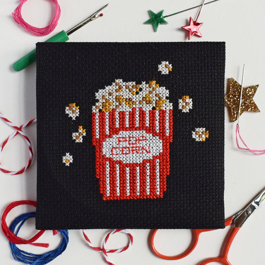 'Popcorn' Mini Cross Stitch Kit