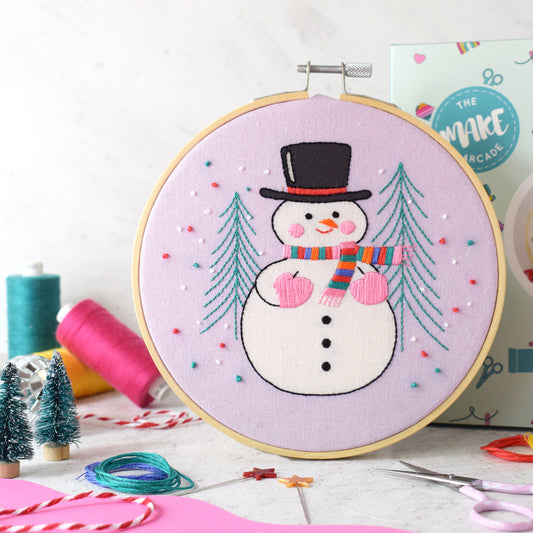 'Snowperson' Large Embroidery Kit