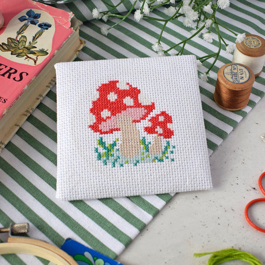 'Toadstool' Mini Cross Stitch Kit