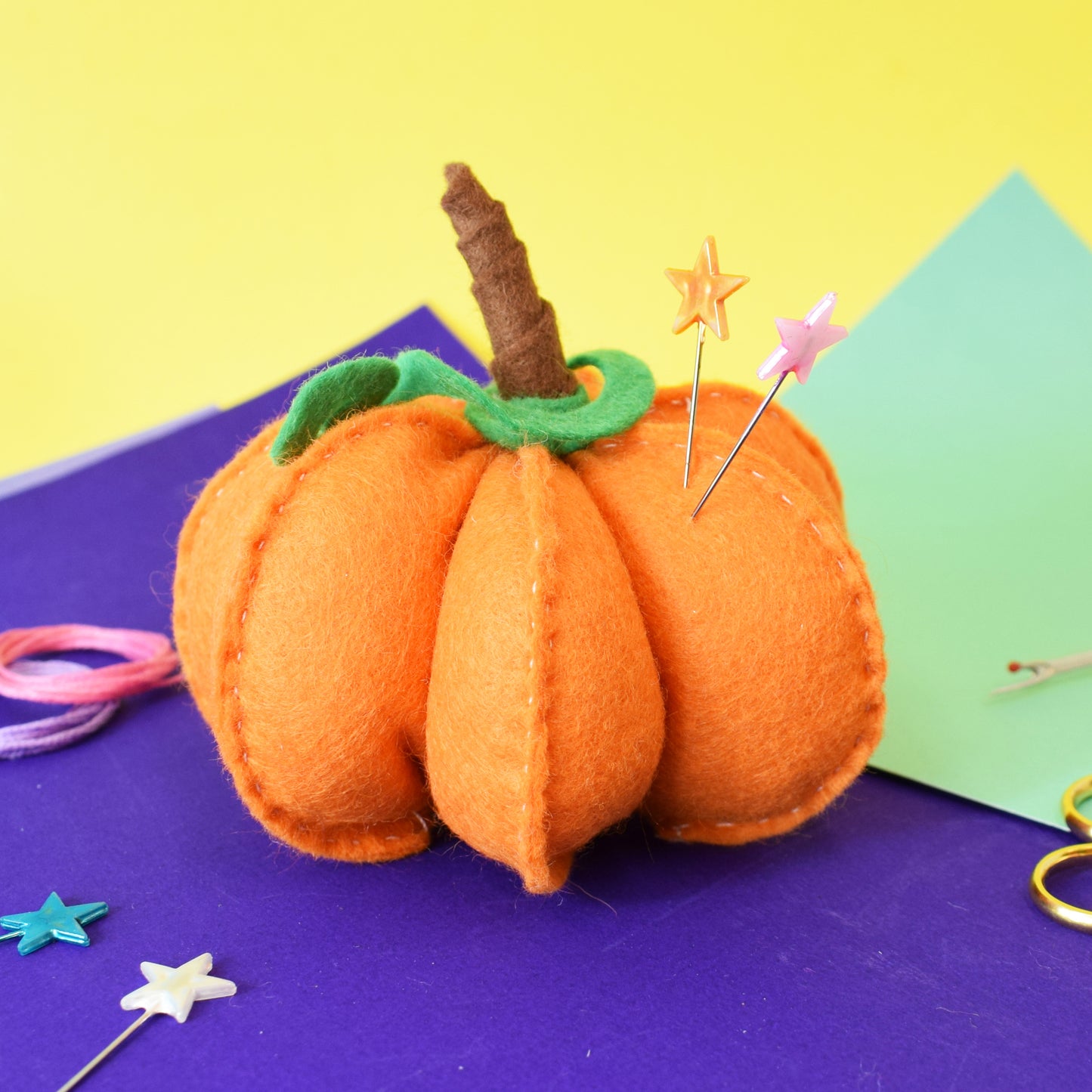 Pumpkin Pin Cushion Kit