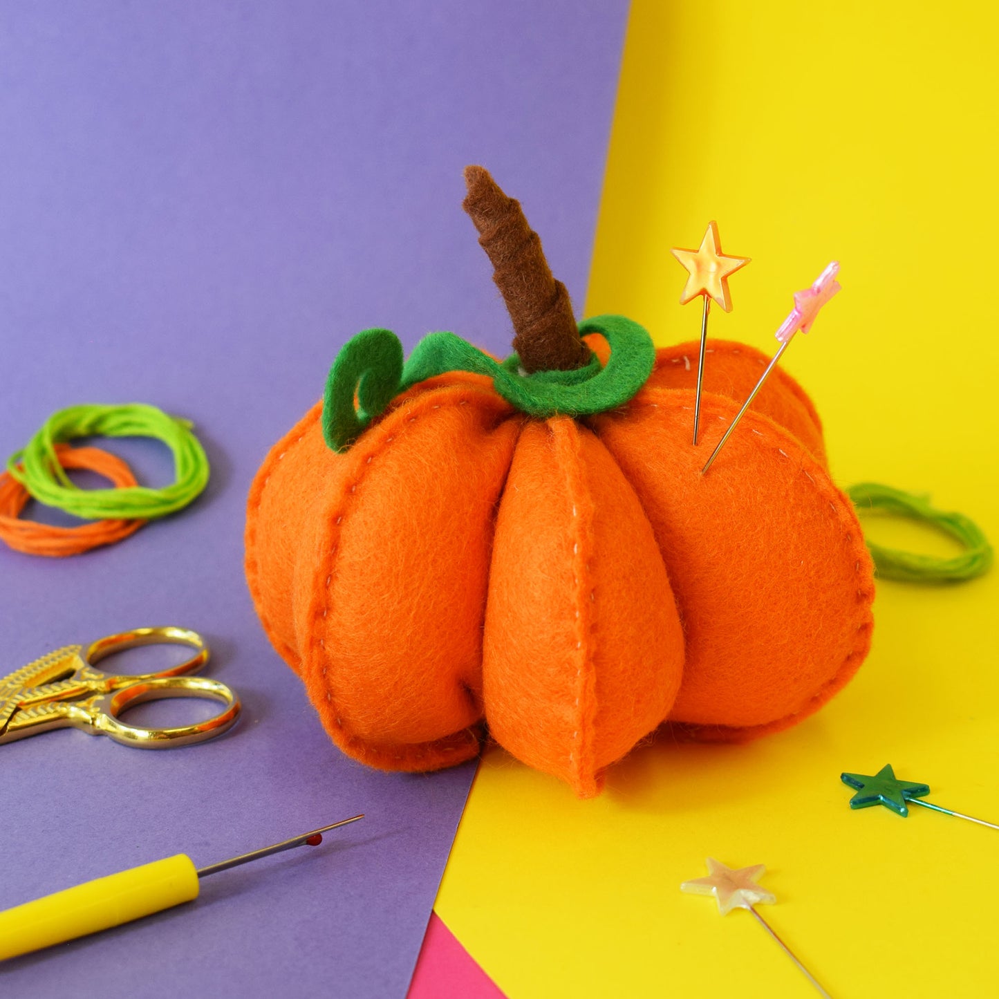 Pumpkin Pin Cushion Kit