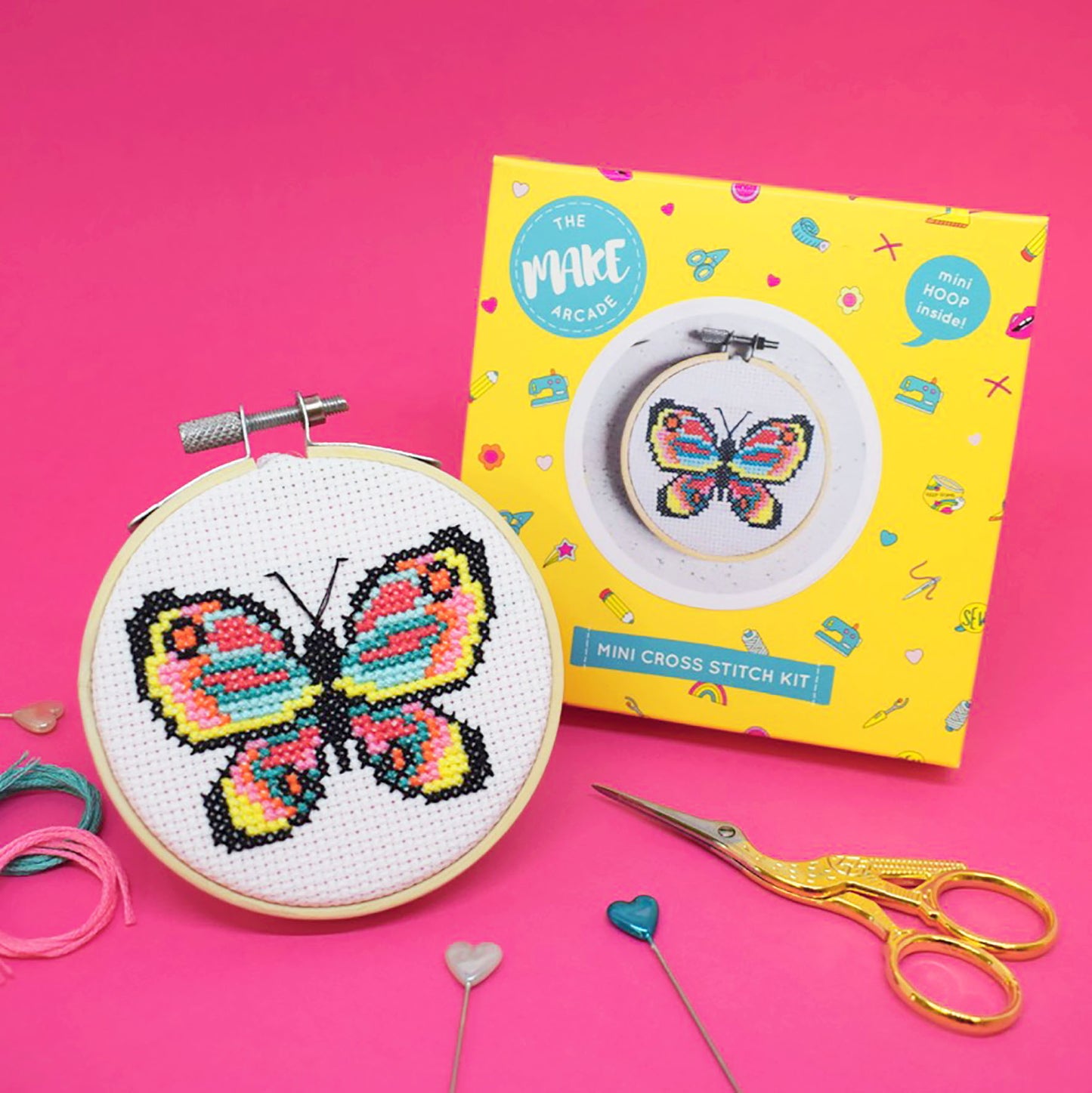 'Butterfly' Mini Cross Stitch Kit