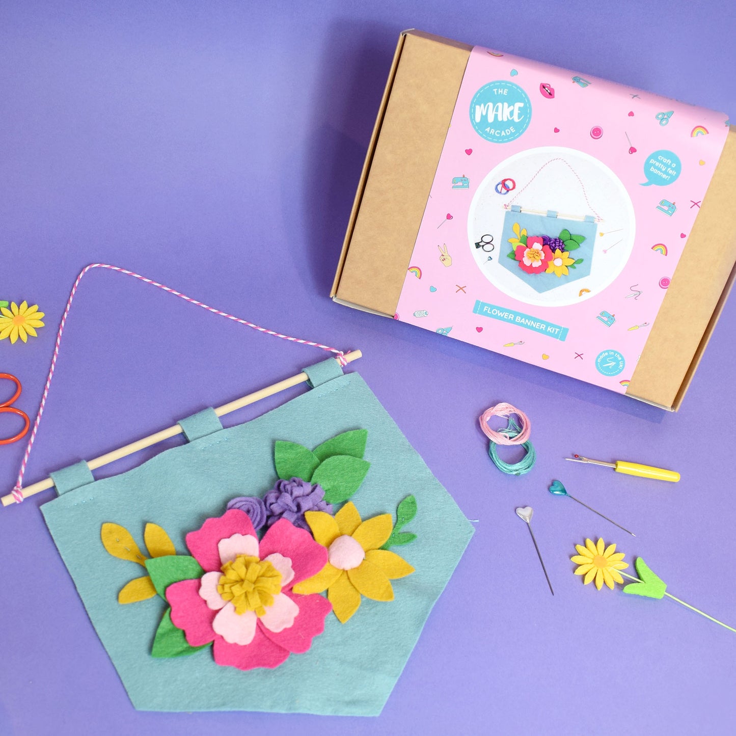 'Spring Flower' Banner Felt Craft Kit