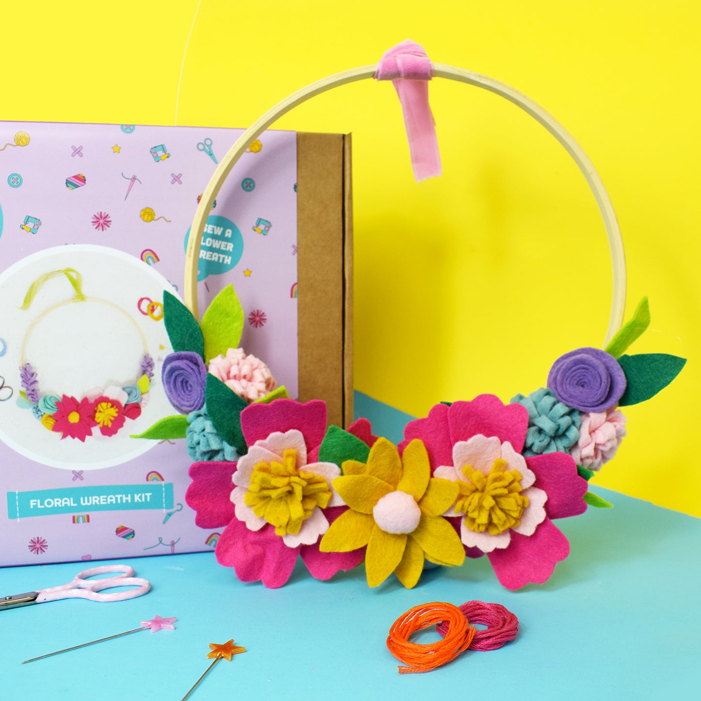 Spring Wreath Felt Craft Kit