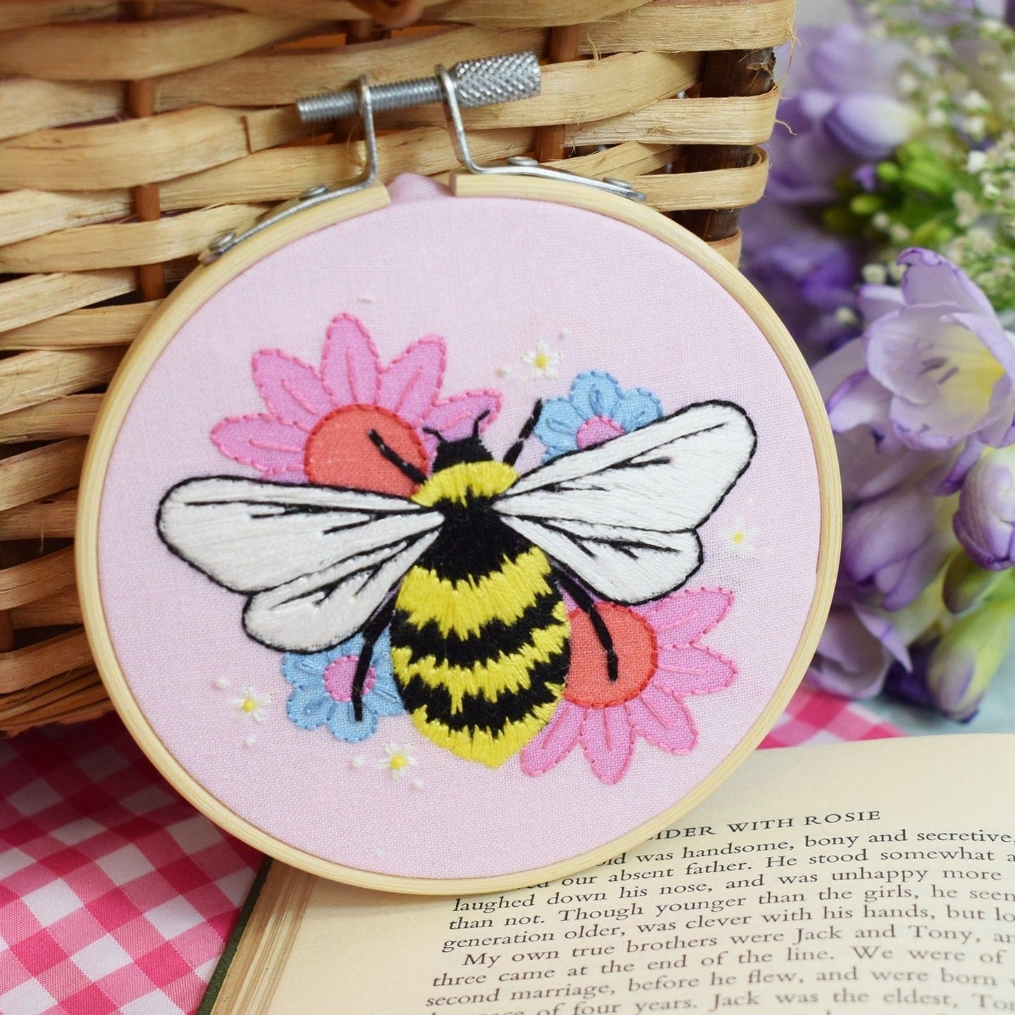 Midsummer Bee Mini Embroidery Kit