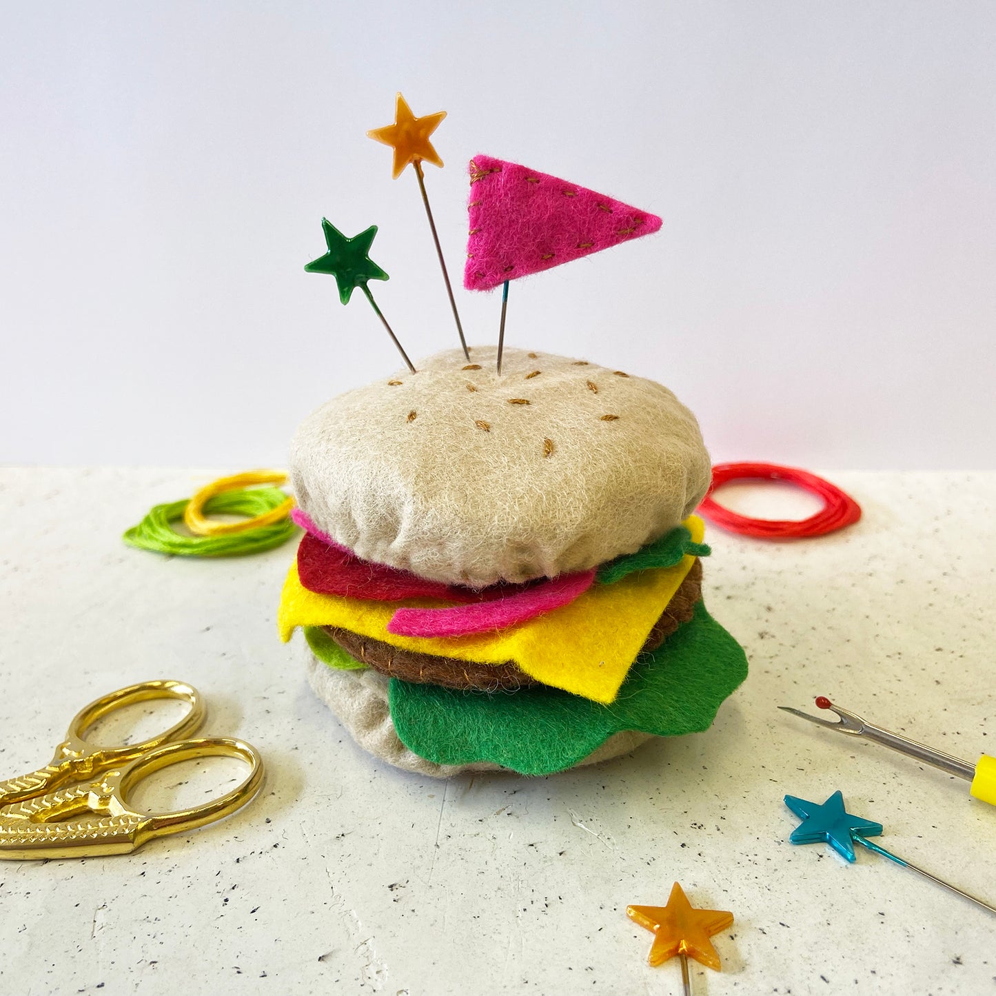 Burger Pin Cushion Kit