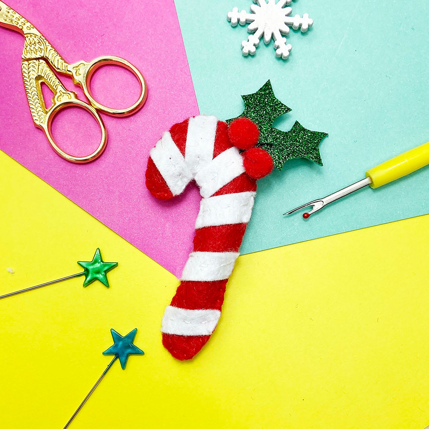 'Candy Cane' Mini Decoration Sewing Kit