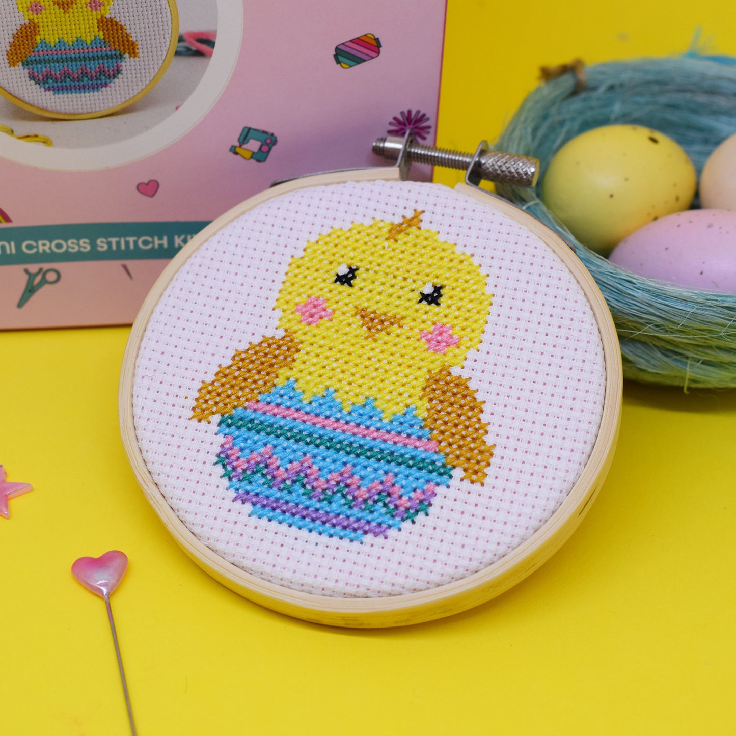 'Chirpy Chick' Mini Cross Stitch Kit