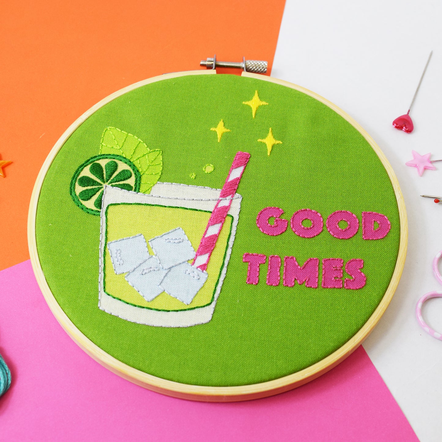 'Good Times' Large Embroidery Craft Kit