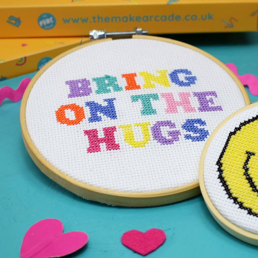 'Bring on the Hugs' Cross Stitch Kit