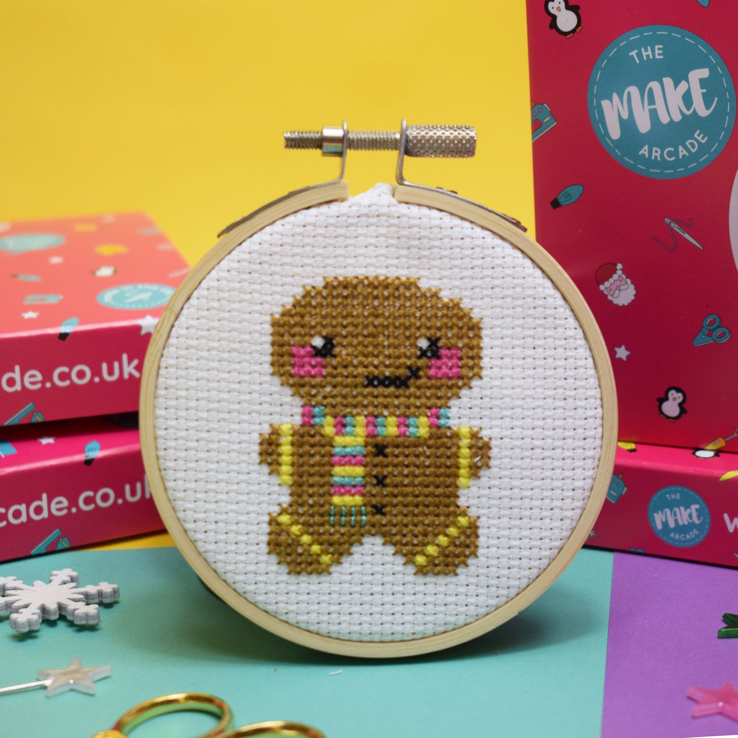 'Gingerbread' Mini Cross Stitch Kit