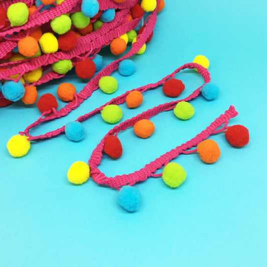 Bold and Bright Pom Pom Trim