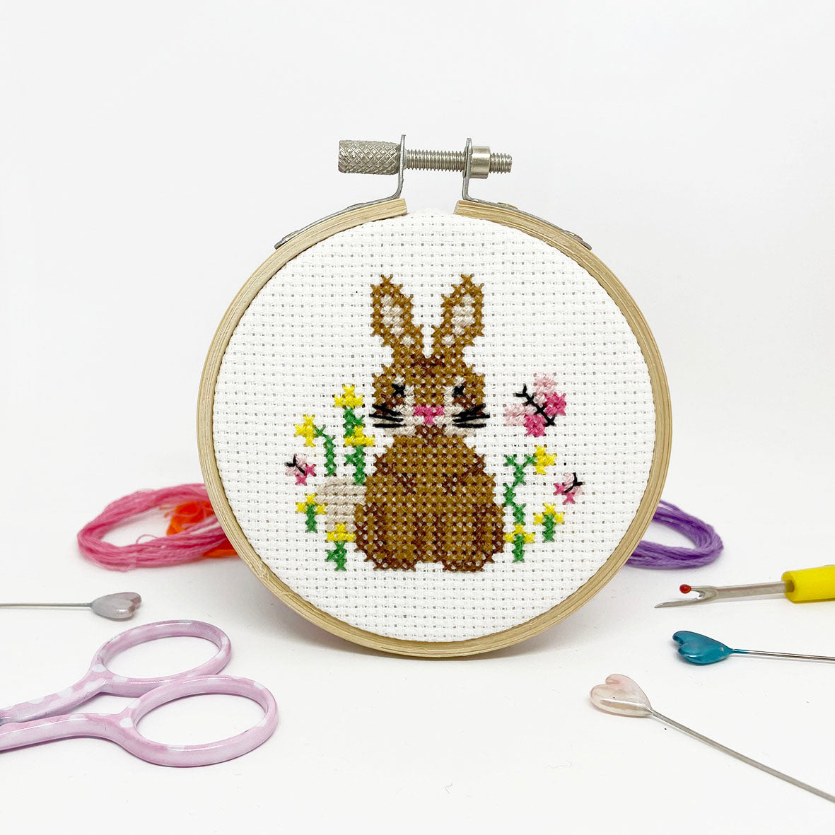 'Cute Bunny' Mini Cross Stitch Kit