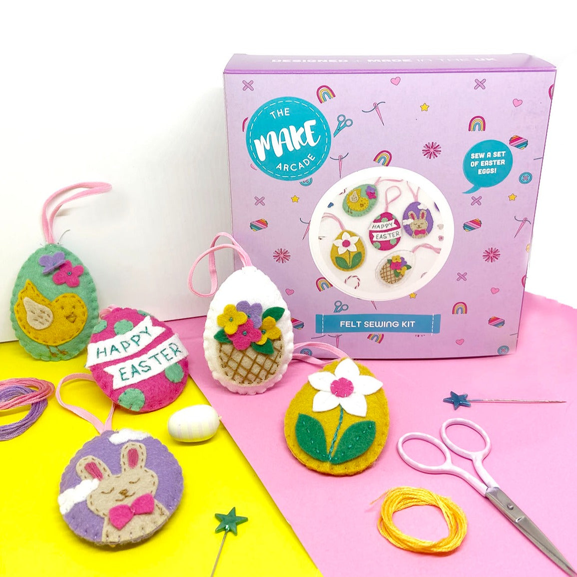 Easter Eggs Felt Decoration Kit