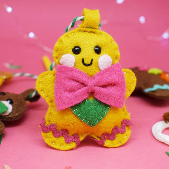 'Gingerbread' Mini Decoration Sewing Kit