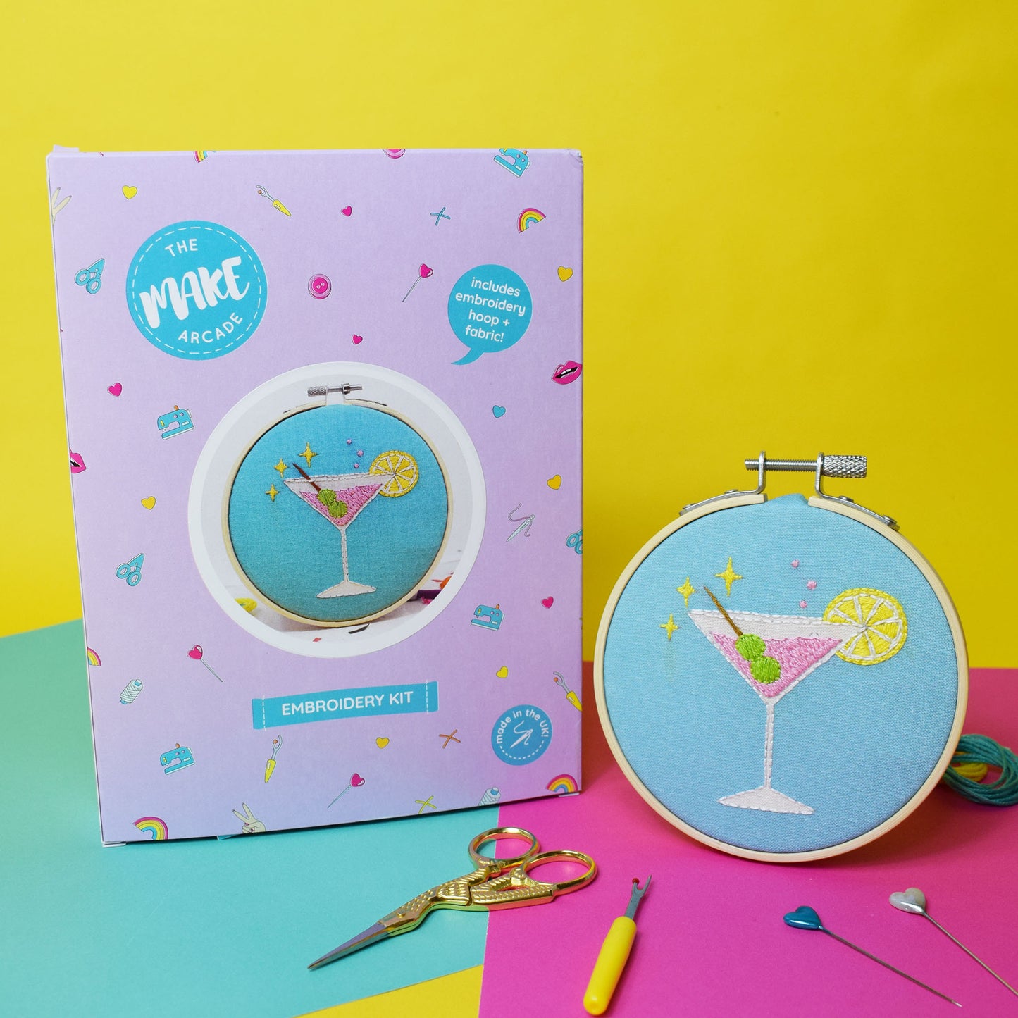Crafty Cocktail Embroidery Kit