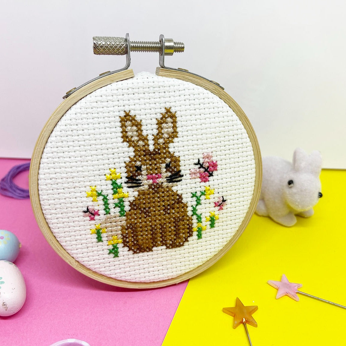 'Cute Bunny' Mini Cross Stitch Kit