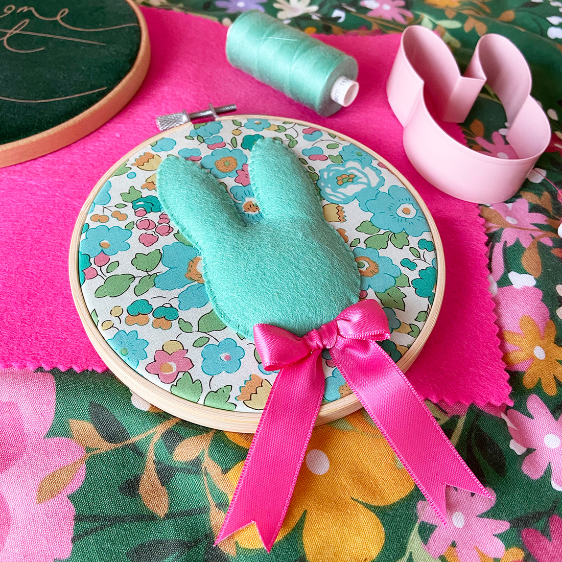 Stitched Easter Hoop