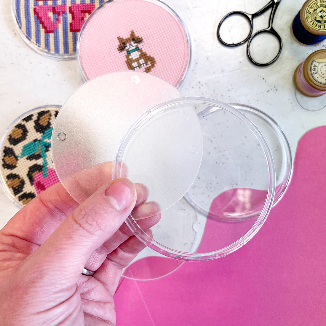How to Use Acrylic Coaster Blanks for Cross Stitch