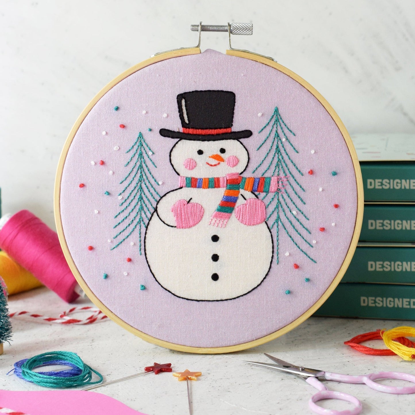 'Snowperson' Large Embroidery Kit