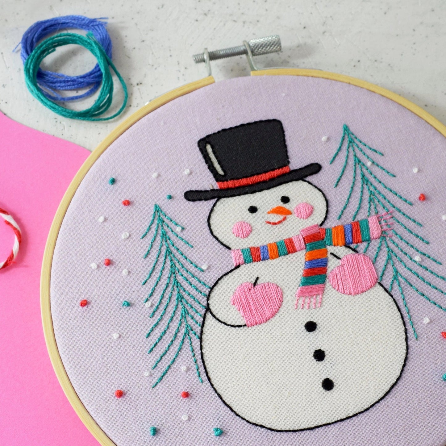 'Snowperson' Large Embroidery Kit