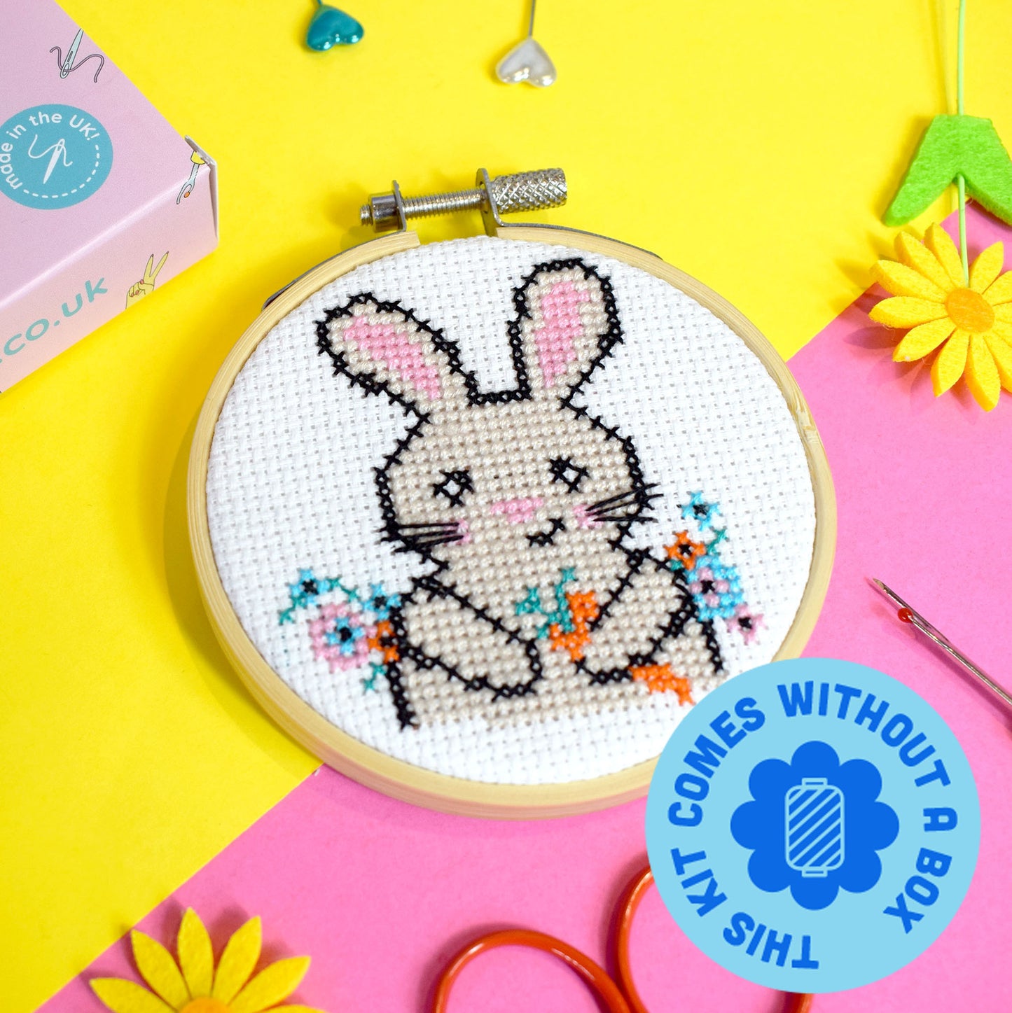 Easter Bunny Mini Cross Stitch Kit (discontinued)