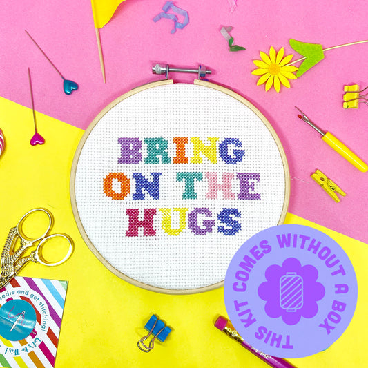 'Bring on the Hugs' Cross Stitch Kit