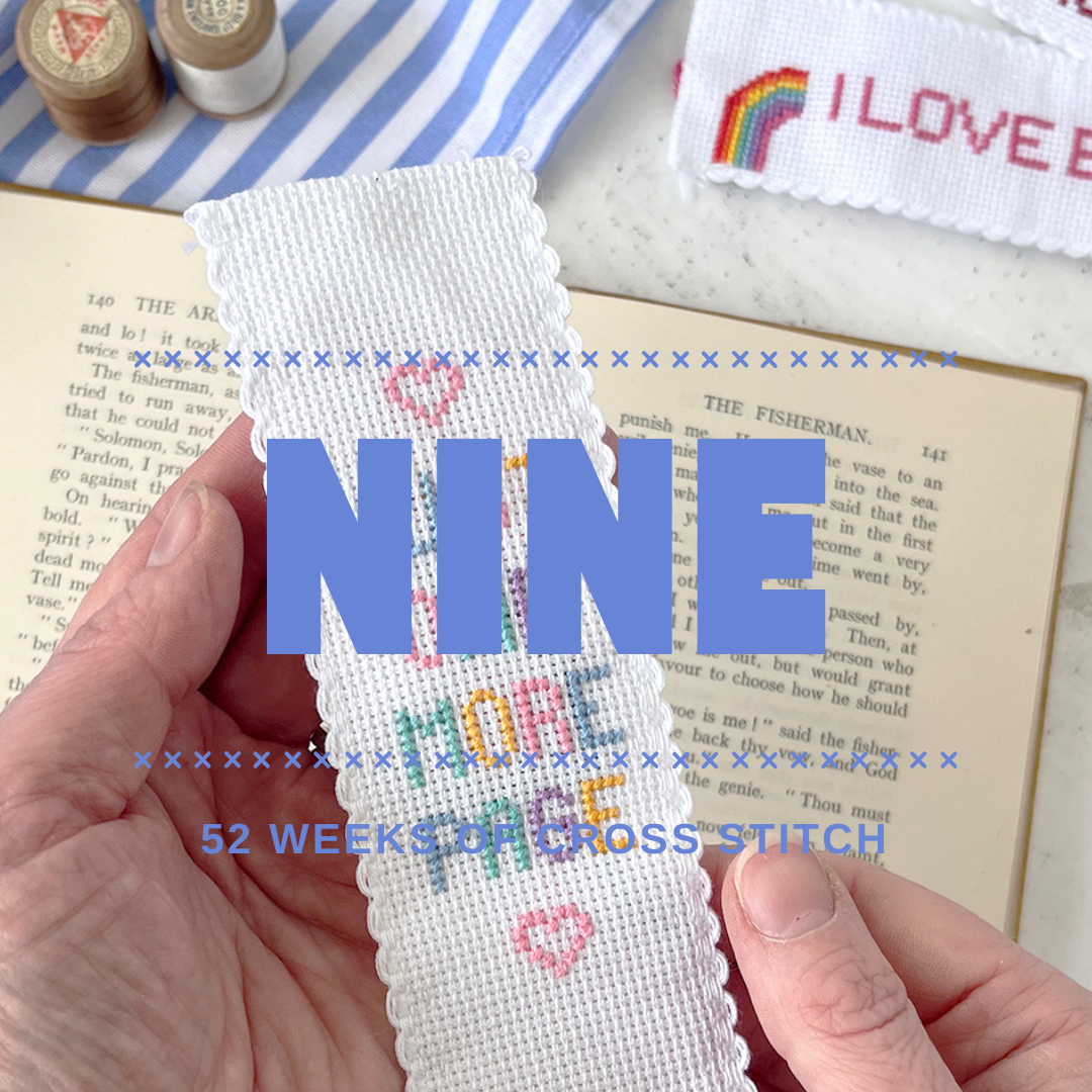 Bookmark with cross stitch design