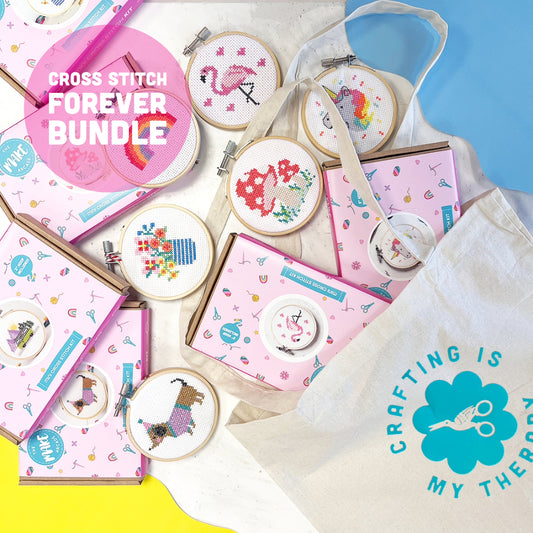 'Cross Stitch Forever' DIY Cross Stitch Bundle