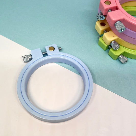 Cornflower Blue - 7cm Mini Embroidery Hoop