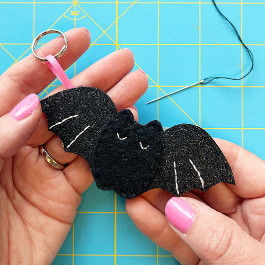 Felt Bat Keyring Craft Kit